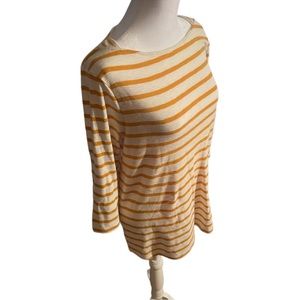Time and Tru 3/4 Sleeve Women’s Striped Top XL